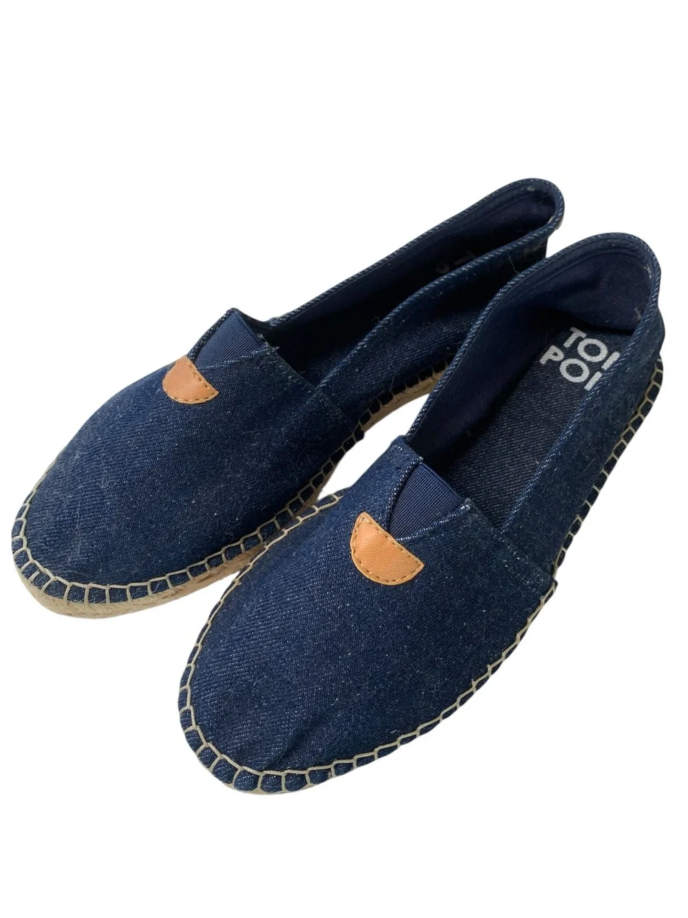 Toni Pons Denim Espadrilles Handstitched Slip On Flats EU 39 US 8